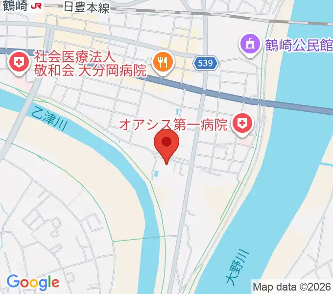 毛利空桑記念館の地図