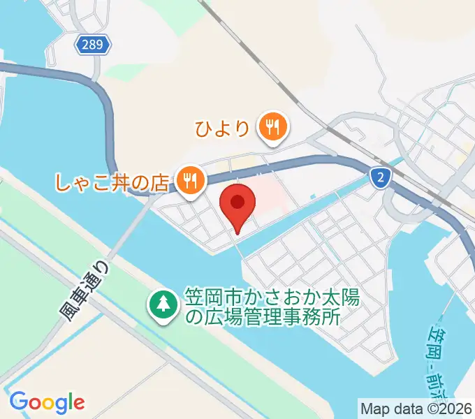 笠岡市立郷土館の地図