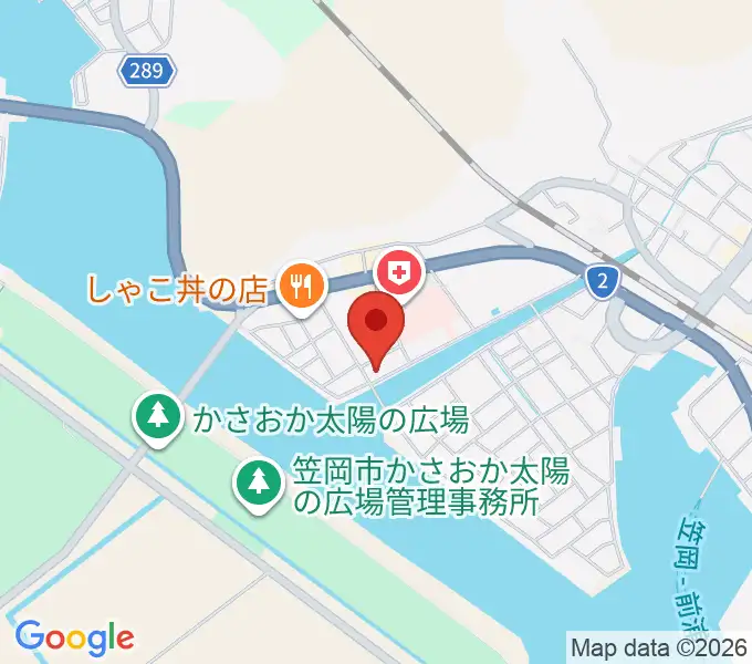 笠岡市立郷土館の地図