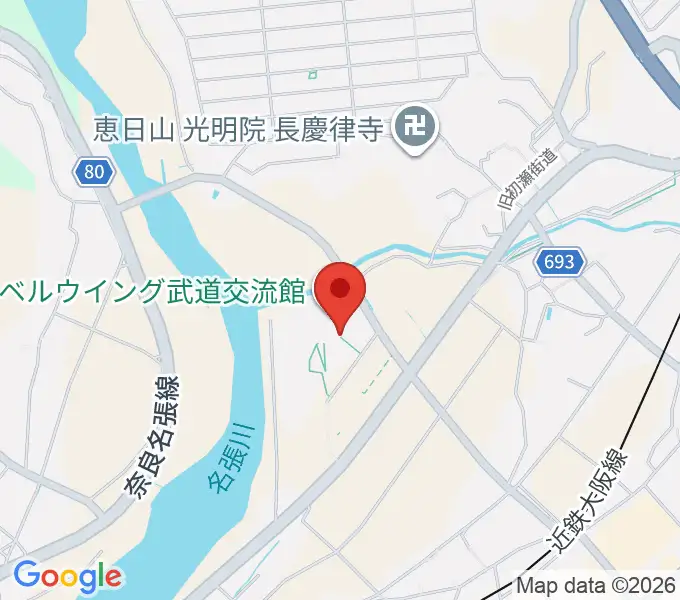 ベルウイング武道交流館の地図