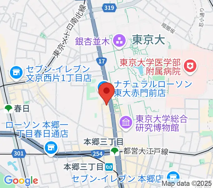 文京HEADPOWERの地図