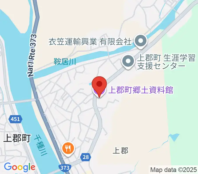 上郡町郷土資料館の地図