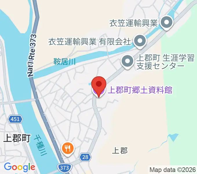 上郡町郷土資料館の地図