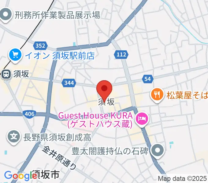須坂市笠鉾会館ドリームホールの地図