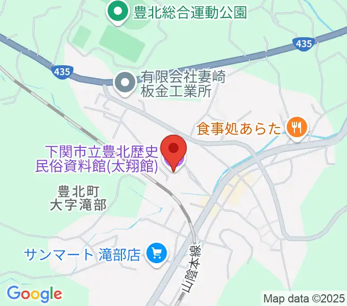 下関市立豊北歴史民俗資料館の地図