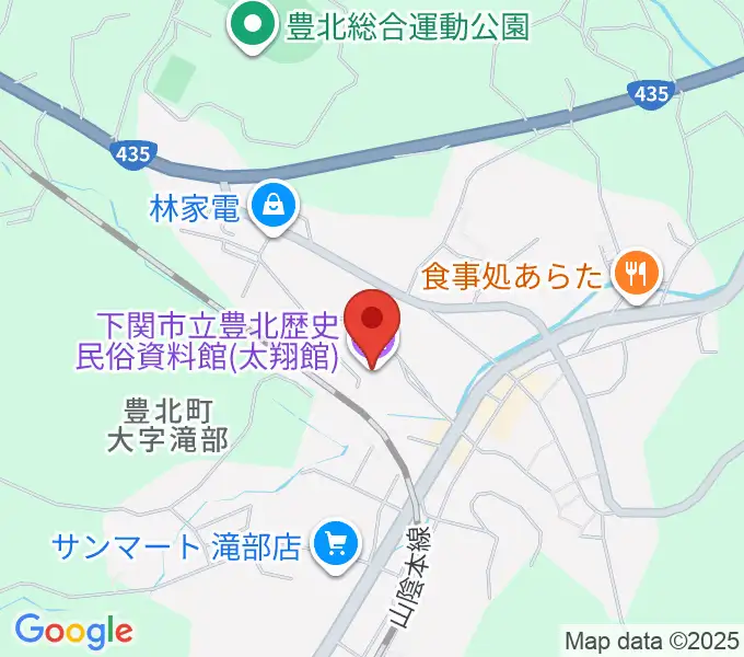 下関市立豊北歴史民俗資料館の地図