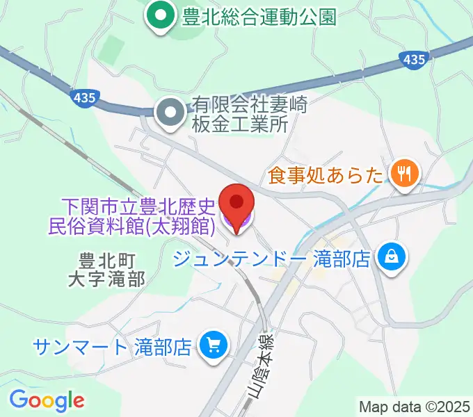 下関市立豊北歴史民俗資料館の地図