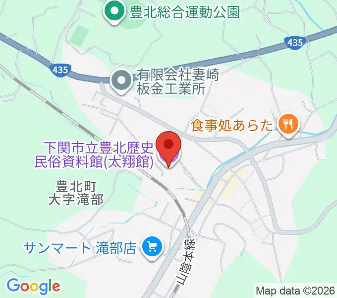 下関市立豊北歴史民俗資料館の地図