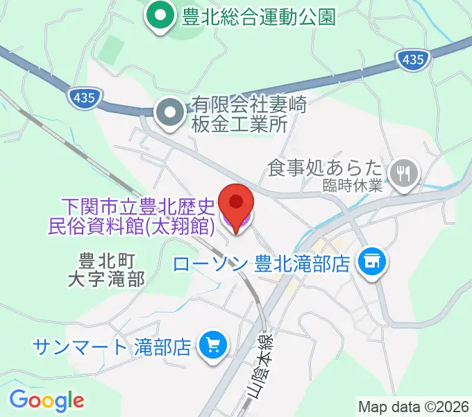 下関市立豊北歴史民俗資料館の地図