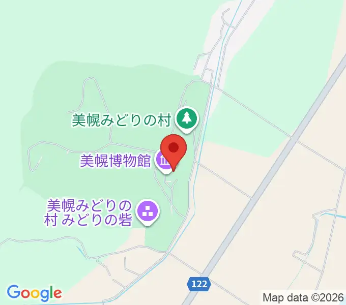 美幌博物館の地図