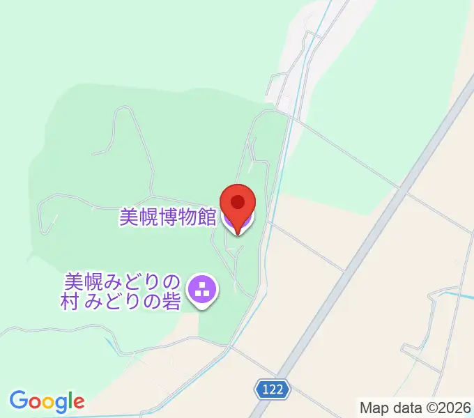 美幌博物館の地図