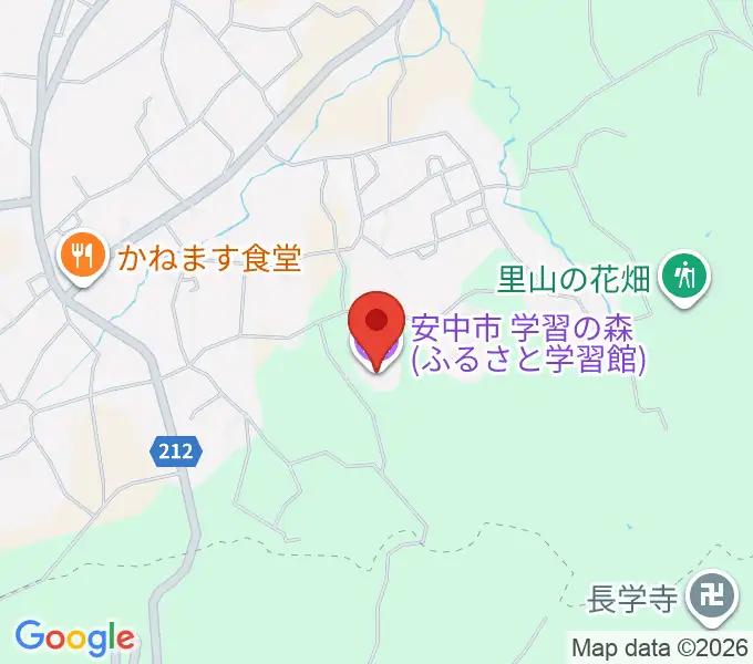 安中市学習の森ふるさと学習館の地図