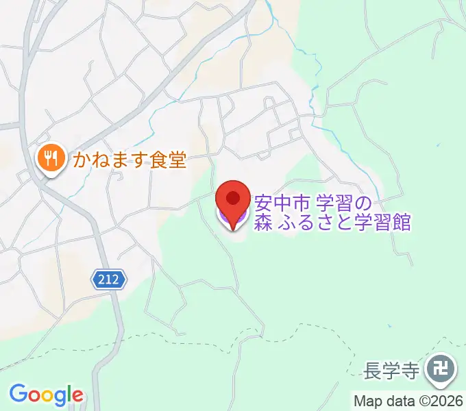安中市学習の森ふるさと学習館の地図