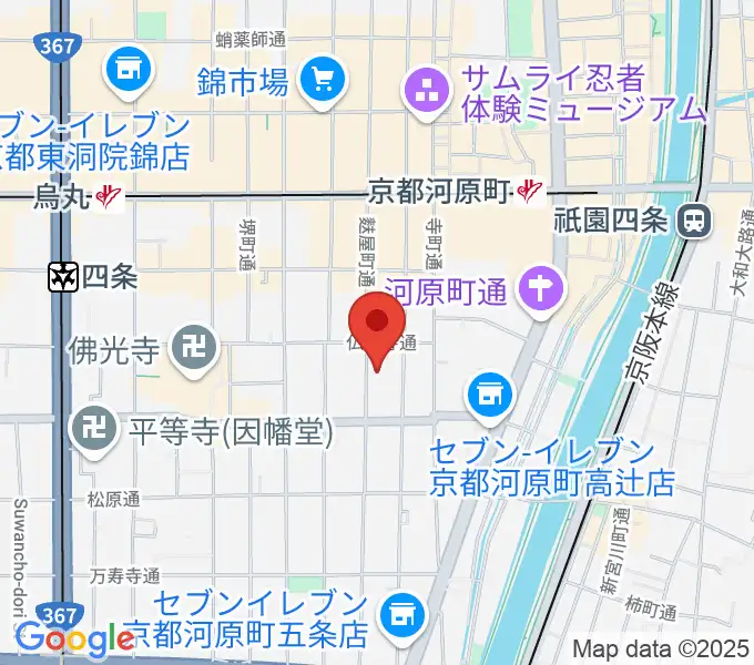 京都市学校歴史博物館の地図