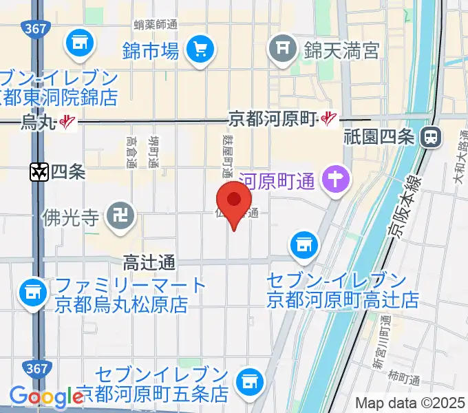 京都市学校歴史博物館の地図