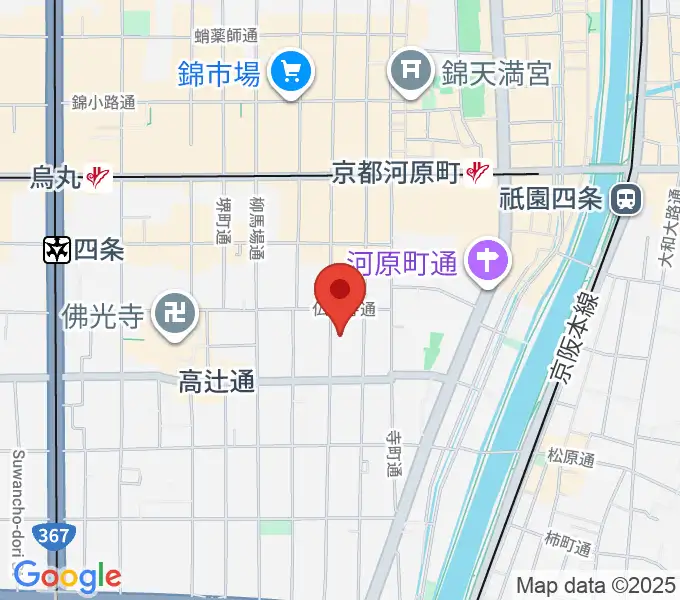 京都市学校歴史博物館の地図