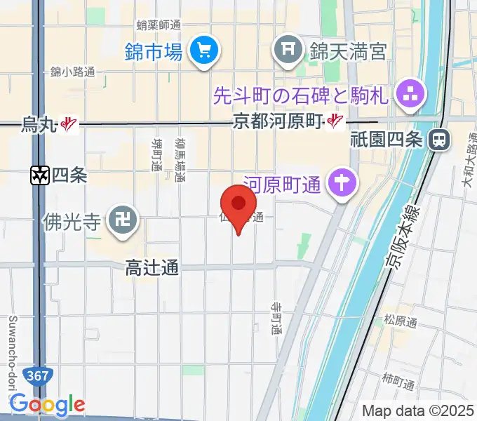 京都市学校歴史博物館の地図