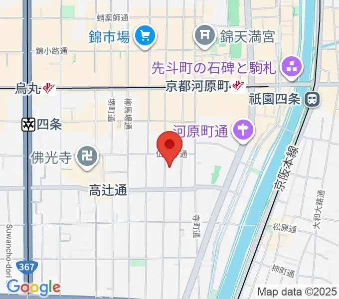 京都市学校歴史博物館の地図