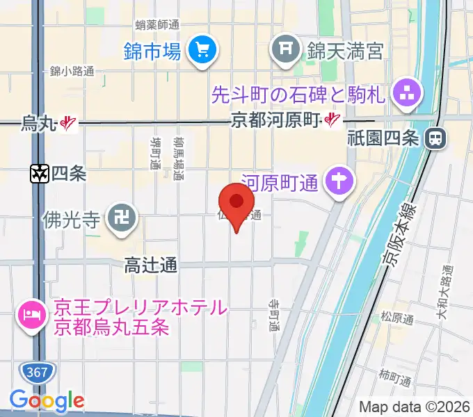 京都市学校歴史博物館の地図