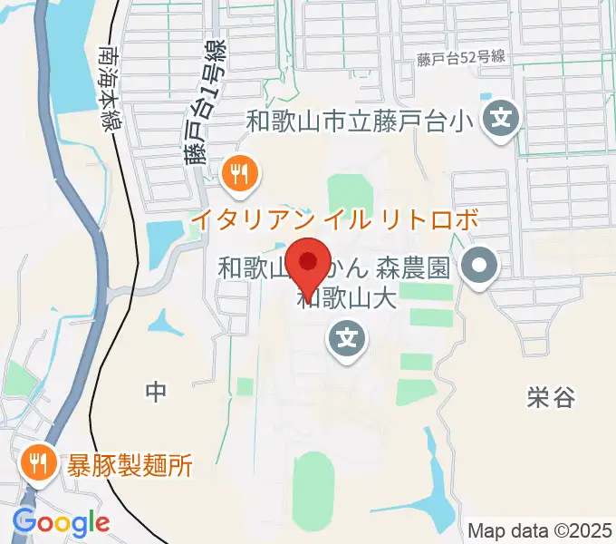 和歌山大学紀州経済史文化史研究所の地図