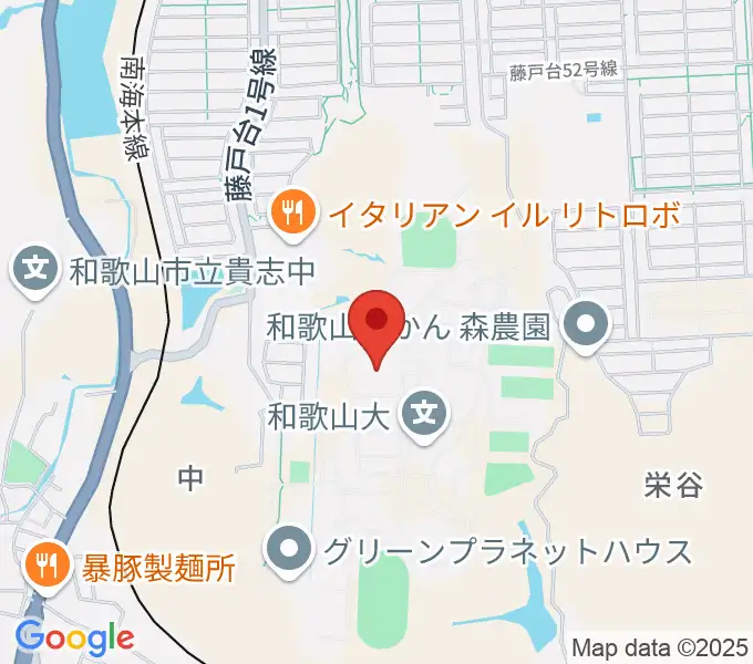 和歌山大学紀州経済史文化史研究所の地図