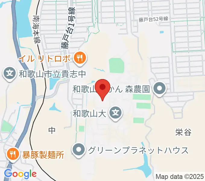 和歌山大学紀州経済史文化史研究所の地図