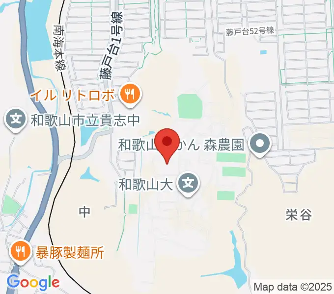 和歌山大学紀州経済史文化史研究所の地図