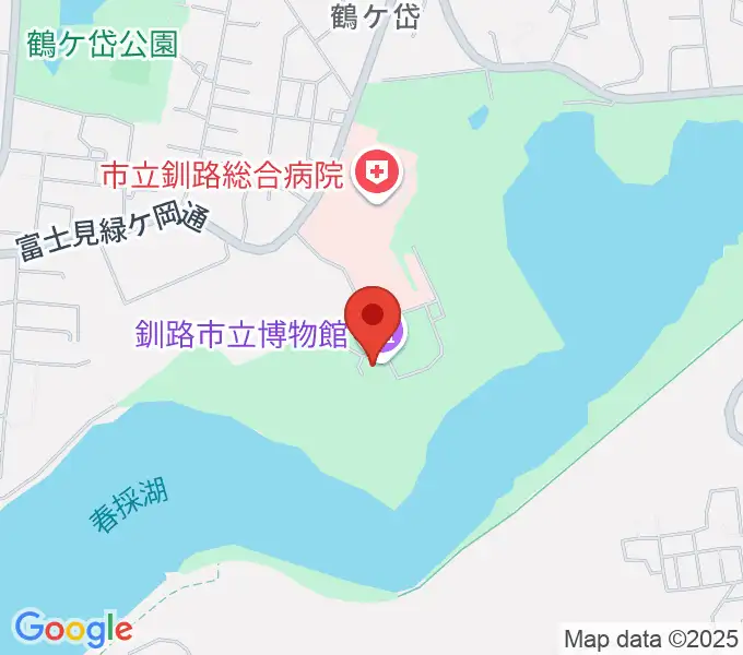 釧路市立博物館の地図