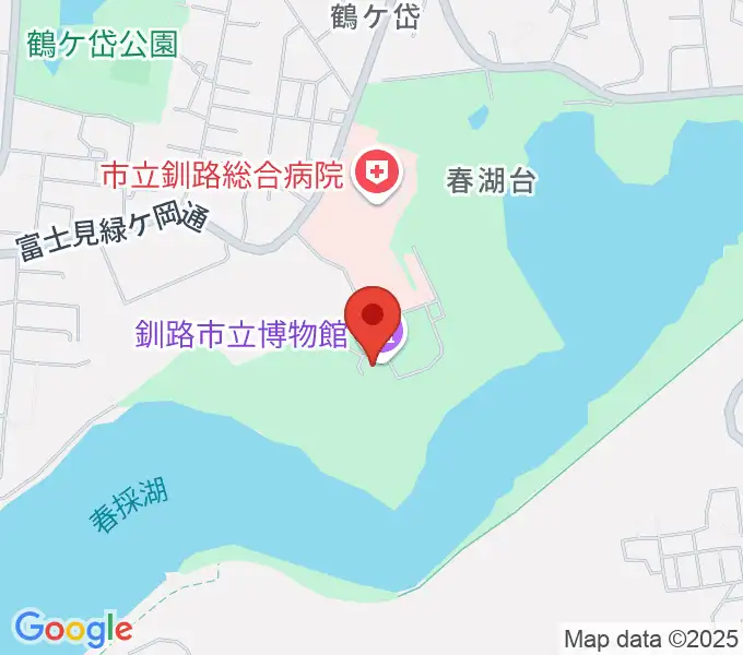 釧路市立博物館の地図