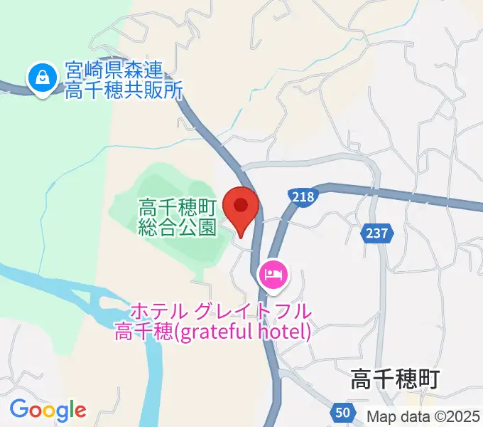 高千穂町歴史民俗資料館の地図
