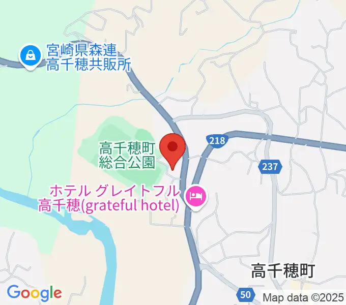 高千穂町歴史民俗資料館の地図