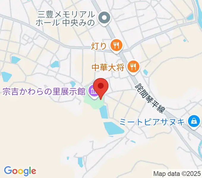 宗吉かわらの里展示館の地図