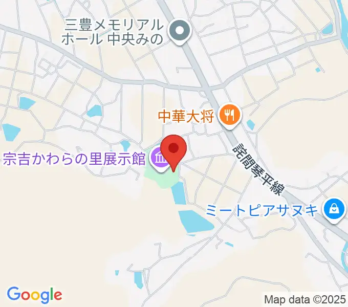 宗吉かわらの里展示館の地図
