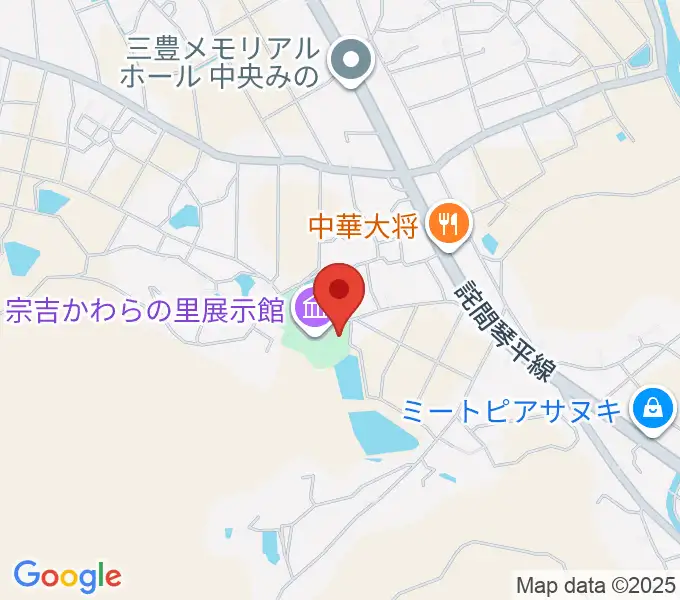 宗吉かわらの里展示館の地図
