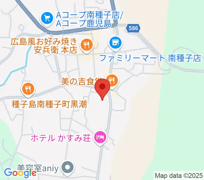 南種子町郷土館の地図