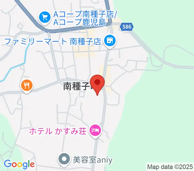 南種子町郷土館の地図