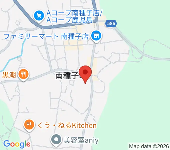 南種子町郷土館の地図