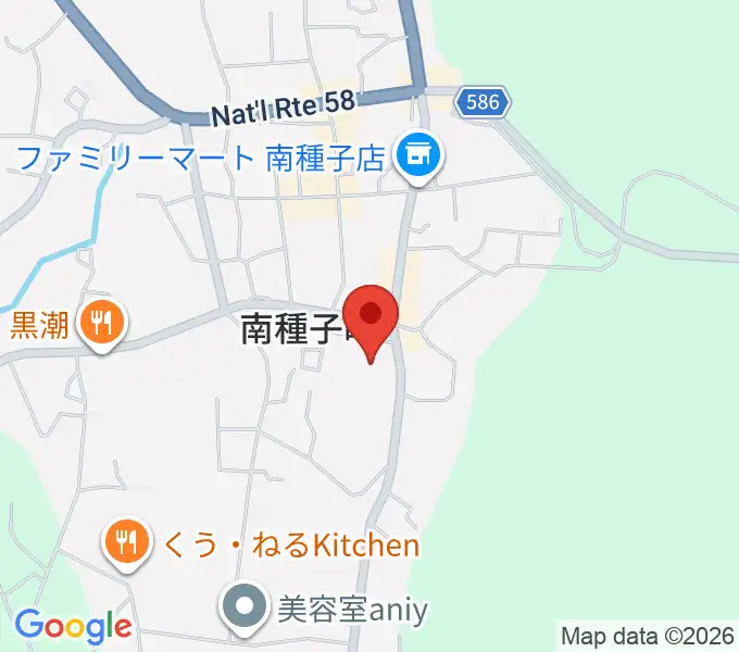南種子町郷土館の地図