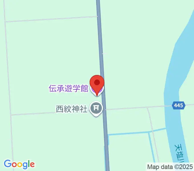 伝承遊学館の地図