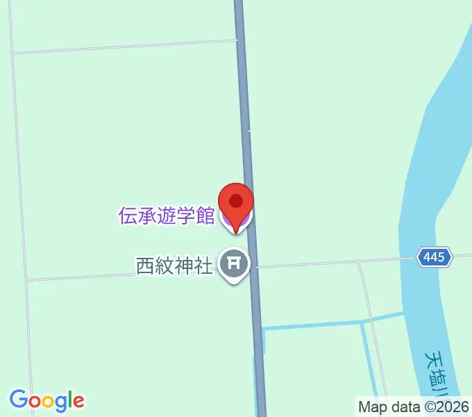 伝承遊学館の地図