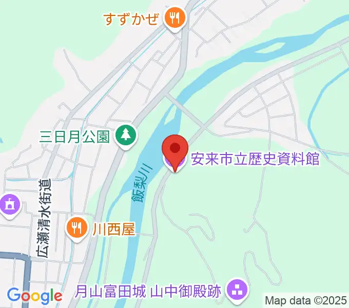 安来市立歴史資料館の地図