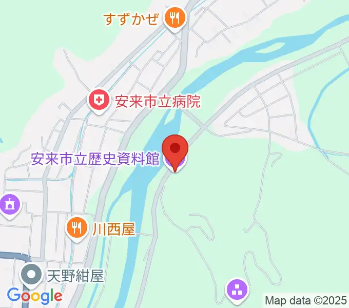 安来市立歴史資料館の地図