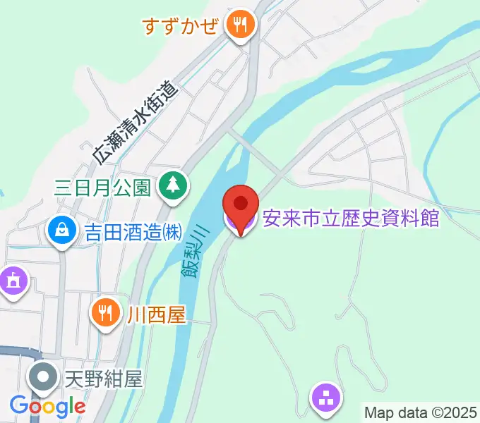 安来市立歴史資料館の地図