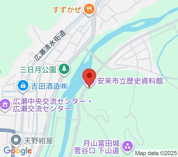 安来市立歴史資料館の地図