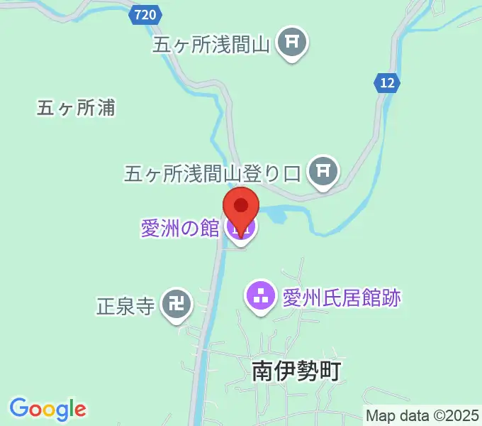 愛洲の館の地図
