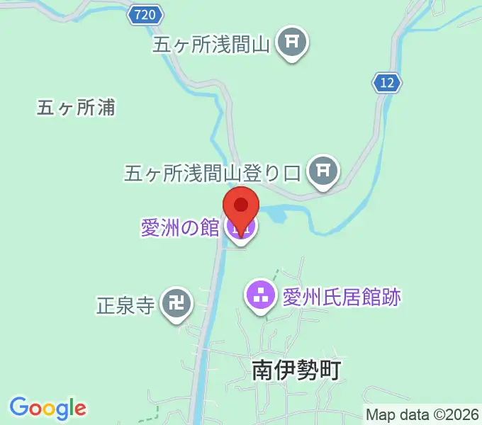 愛洲の館の地図
