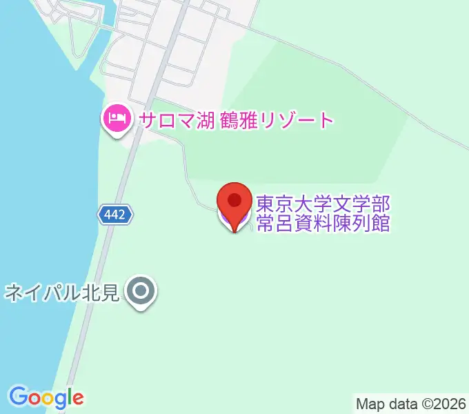 東京大学常呂資料陳列館の地図