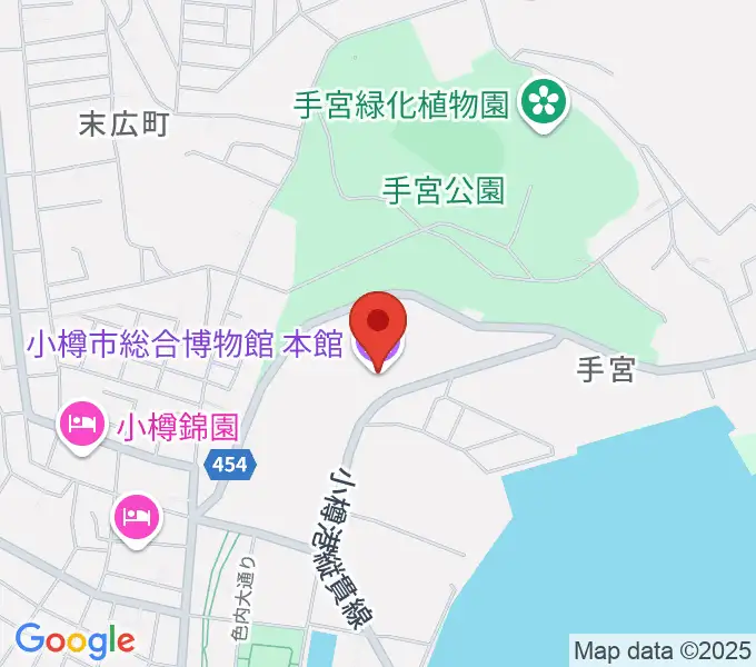 小樽市総合博物館・本館の地図