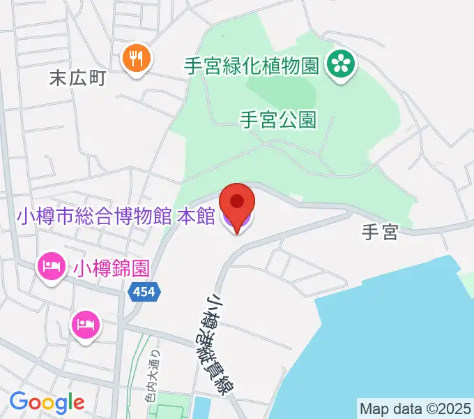 小樽市総合博物館・本館の地図