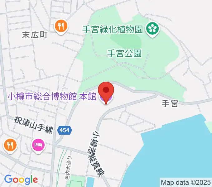 小樽市総合博物館・本館の地図